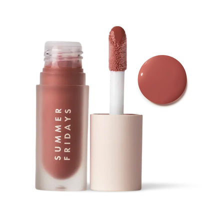 Summer Fridays Dream Lip Oil - Hydrating Tinted Lip Gloss Oil - Non-Sticky Formula with Skincare Benefits for Long-Lasting Softness + Shine - Effortless Beauty Gifts - Pink Cloud (0.15 Oz)