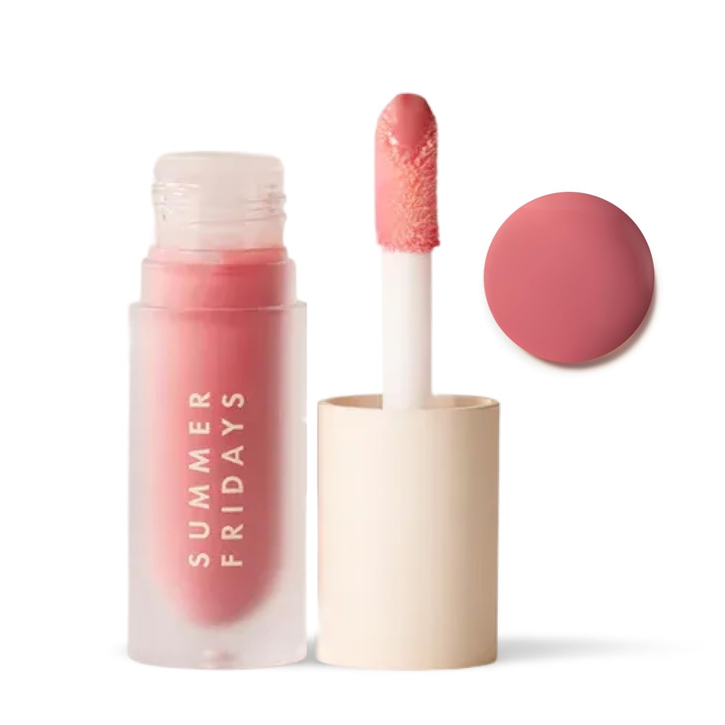 Summer Fridays Dream Lip Oil - Hydrating Tinted Lip Gloss Oil - Non-Sticky Formula with Skincare Benefits for Long-Lasting Softness + Shine - Effortless Beauty Gifts - Pink Cloud (0.15 Oz)