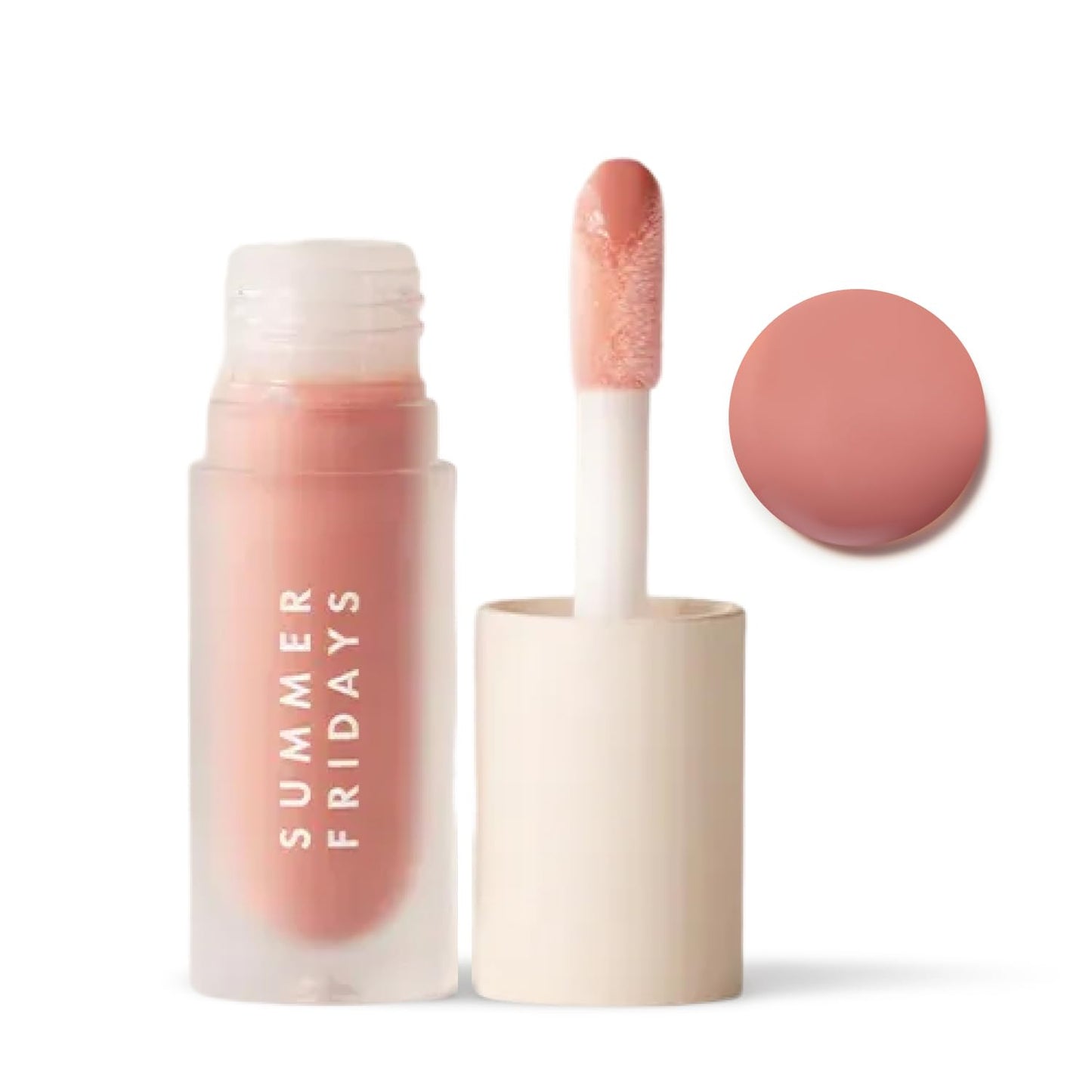 Summer Fridays Dream Lip Oil - Hydrating Tinted Lip Gloss Oil - Non-Sticky Formula with Skincare Benefits for Long-Lasting Softness + Shine - Effortless Beauty Gifts - Pink Cloud (0.15 Oz)