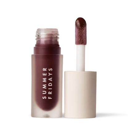 Summer Fridays Dream Lip Oil - Hydrating Tinted Lip Gloss Oil - Non-Sticky Formula with Skincare Benefits for Long-Lasting Softness + Shine - Effortless Beauty Gifts - Pink Cloud (0.15 Oz)