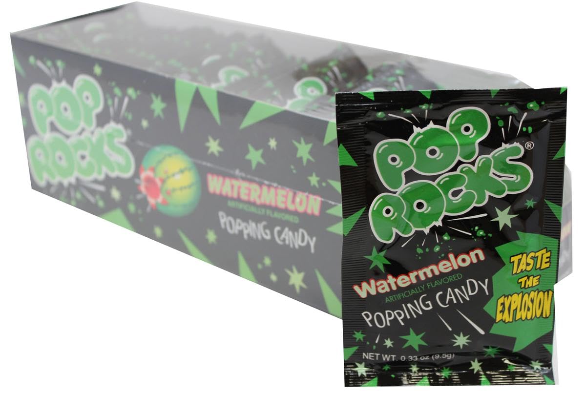 The Hampton Candy Company Pop Rocks Candy 9 Pack, 3 Flavors of Each - Watermelon, Strawberry, Tropical Punch