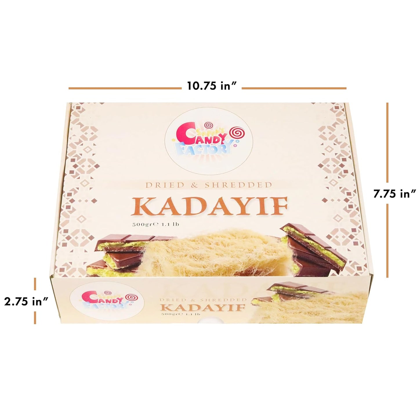 Kataifi Shredded Fillo Dough, Kadayif Shredded for Dubai Chocolate Filling, Katifi for Dubai Chocolate Bar, Knafeh Phyllo Dough, Kunafa 500g (17.6 oz- Single Pack)