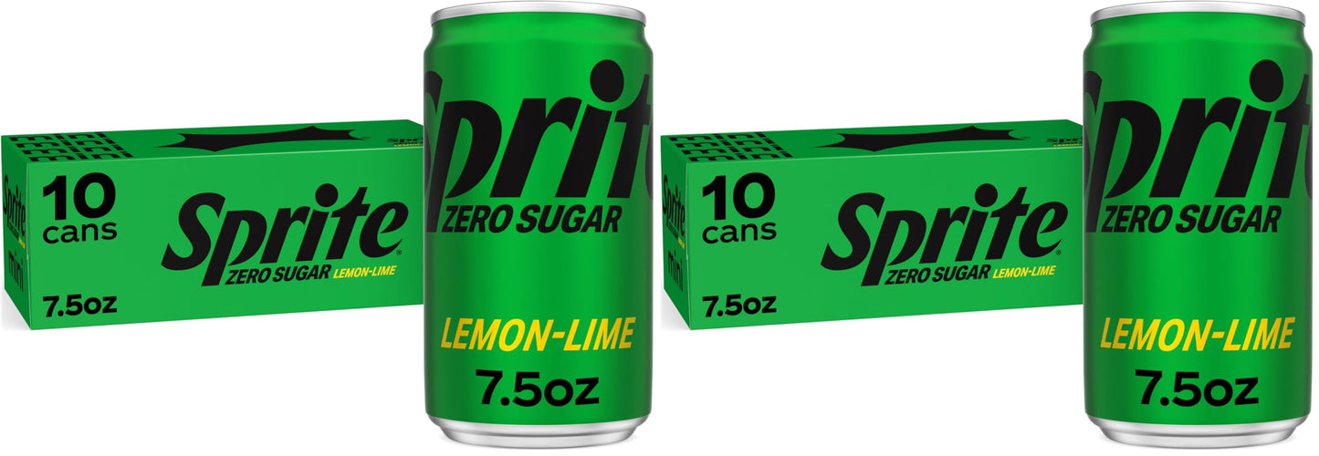 Sprite Lemon Lime Soda Soft Drinks, 12 fl oz, 12 Pack,Cans