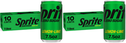 Sprite Lemon Lime Soda Soft Drinks, 12 fl oz, 12 Pack,Cans