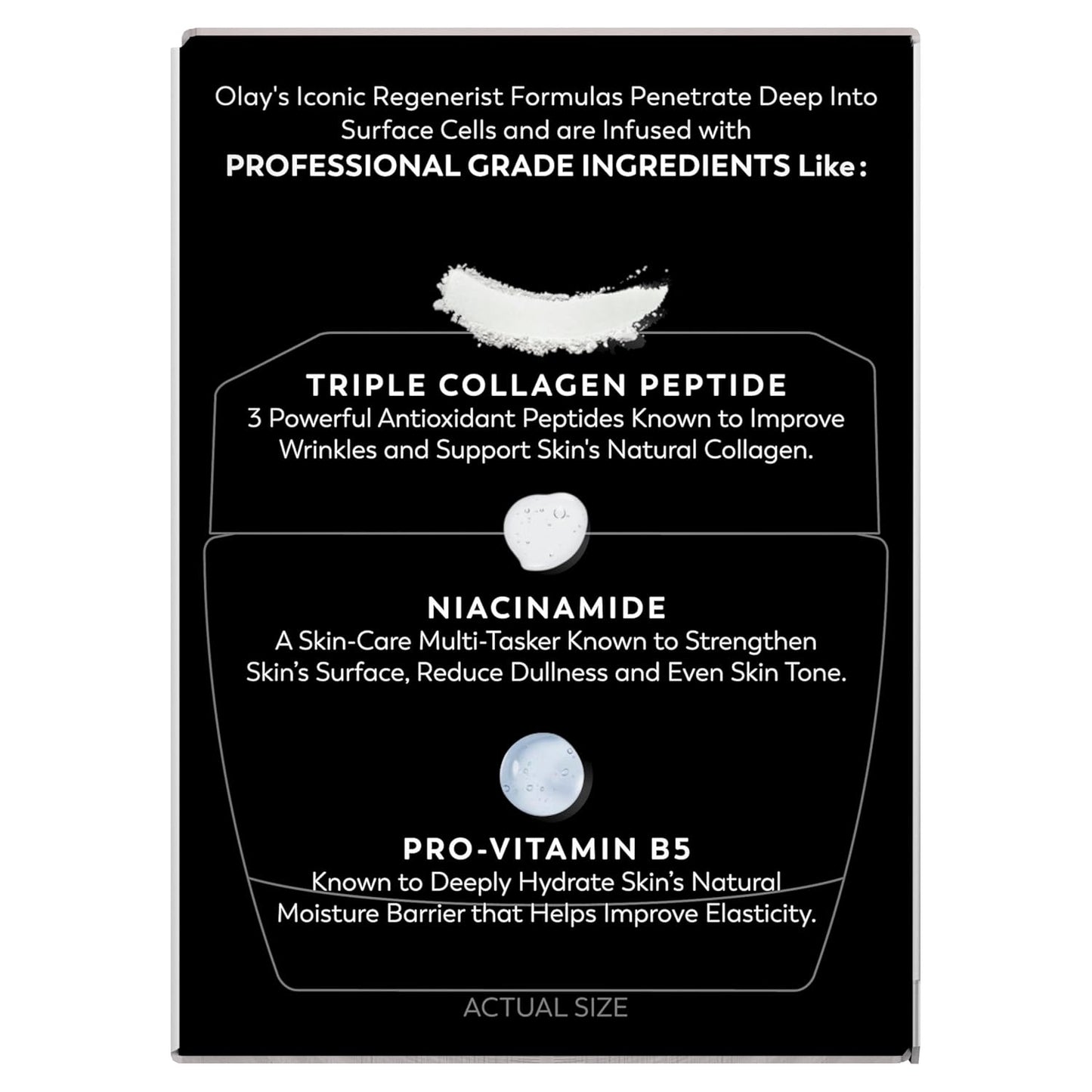 Olay Face Moisturizer, Regenerist Micro-Sculpting Cream for Women, Fragrance-Free - Anti-Aging, Anti-Wrinkle, Firming Skin Care - Triple Collagen Cream, Peptide, Hyaluronic Acid, Niacinamide, 2.6oz