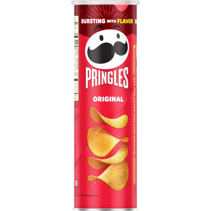 Pringles Potato Crisps Chips, Lunch Snacks, On-The-Go Snacks, Original, 5.2oz Can (1 Can)