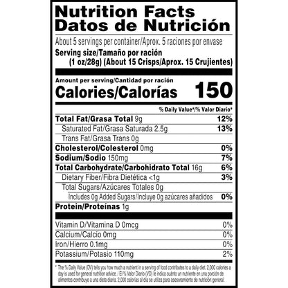Pringles Potato Crisps Chips, Lunch Snacks, On-The-Go Snacks, Original, 5.2oz Can (1 Can)
