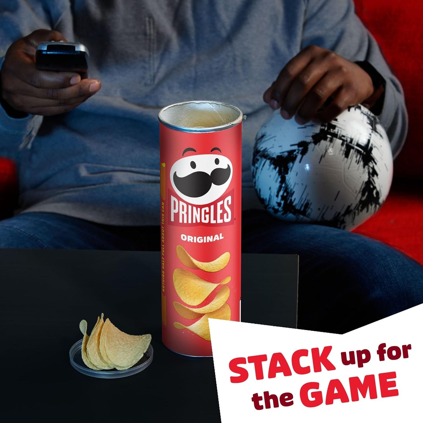 Pringles Potato Crisps Chips, Lunch Snacks, On-The-Go Snacks, Original, 5.2oz Can (1 Can)