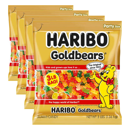 HARIBO Goldbears, Gummi Candy, 3 lb Bag, Assorted Flavors