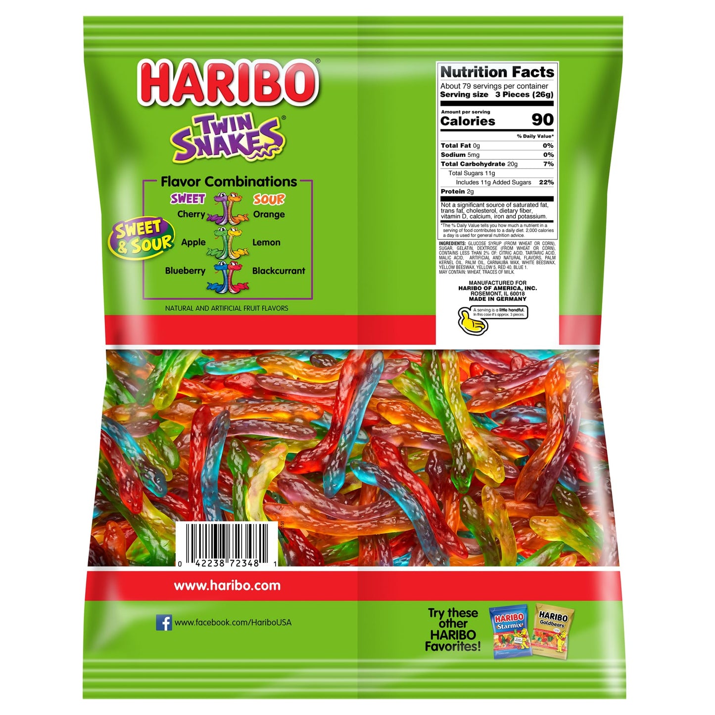 HARIBO Goldbears, Gummi Candy, 3 lb Bag, Assorted Flavors