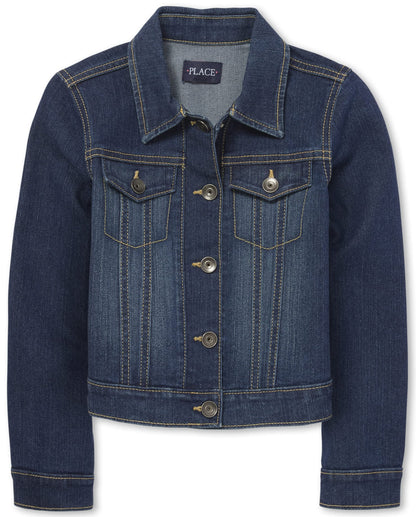 The Children's Place Girls' Basic Denim Jacket
