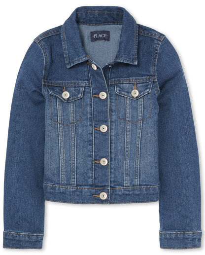 The Children's Place Girls' Basic Denim Jacket