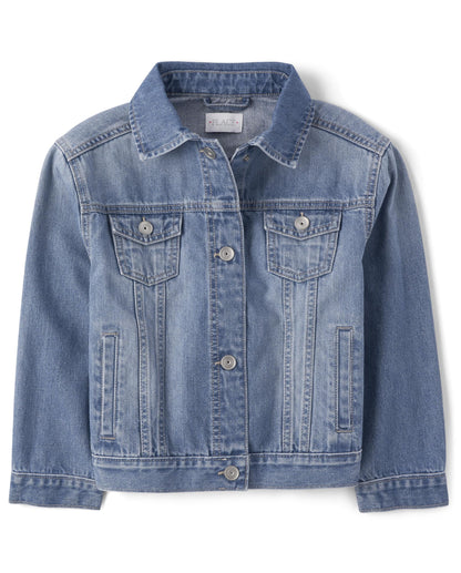 The Children's Place Girls' Basic Denim Jacket