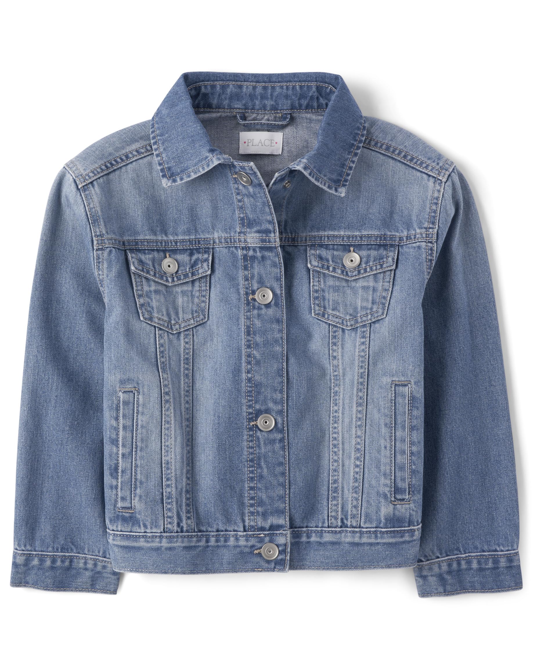 The Children's Place Girls' Basic Denim Jacket