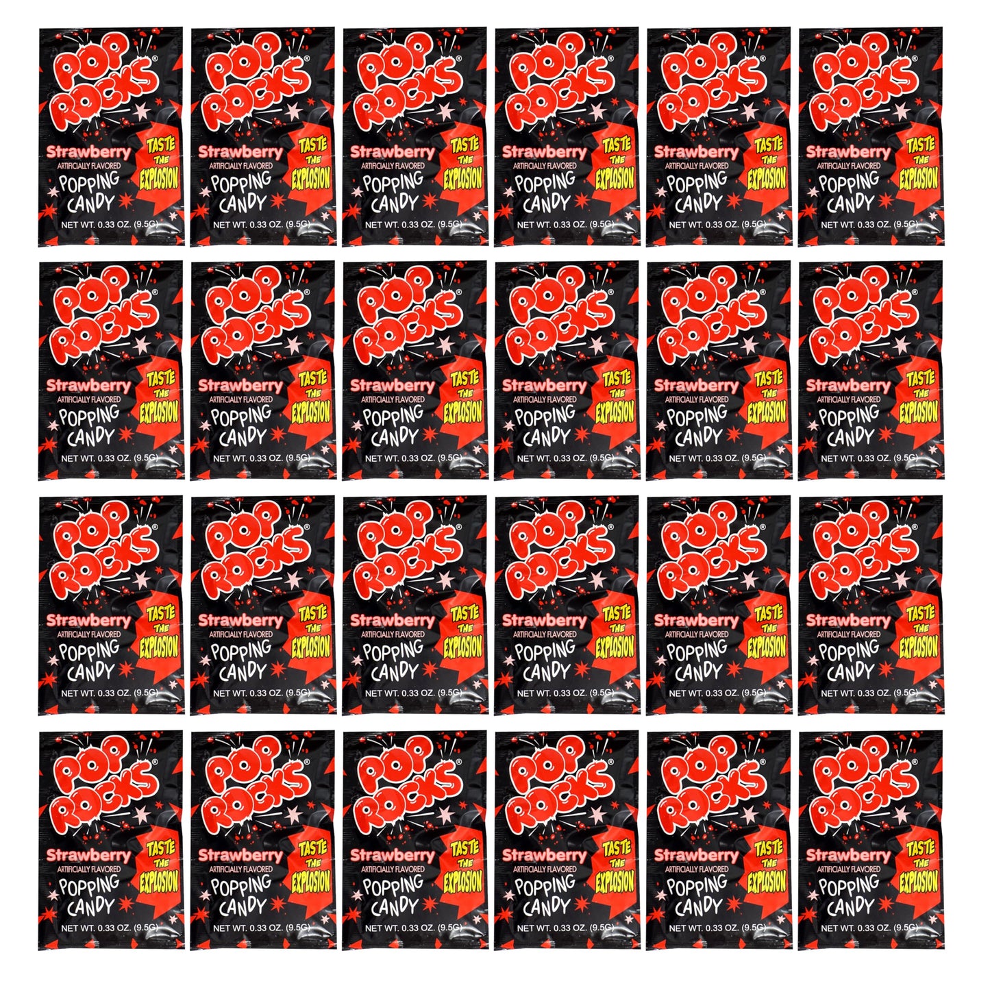 The Hampton Candy Company Pop Rocks Candy 9 Pack, 3 Flavors of Each - Watermelon, Strawberry, Tropical Punch
